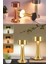 Metrashop Vista Şarjlı Dokunmatik Dekoratif Dim Edilebilir Masa Lambası (Rosegold, Dalya) 3