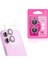 Uyumlu Apple iPhone 16 Apple iPhone 16 Plus Cl-06 Kamera Lens Koruyucu Pembe 1