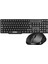 Metrashop KM-6852 Siyah USB Kablosuz Combo Q Standart Klavye + Mouse Set 1