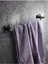 Metrashop Haus Montajlı Uzun Havluluk Banyo Havlu Askısı Siyah D-006 1