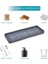Metrashop Home Silikon Sabunluk Organizer, Sabunluk Altlığı, Sıvı Sabun Standı Antrasit 26X10 cm 2