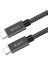 Metrashop Solid 100W 5A Type C To Type C 3 Metre Hızlı Şarj ve Data Kablosu Halat Örgülü Space Gray 2