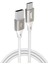 Metrashop BL71 USB To Type-C 2.4A 1.2m Örgülü Data ve Şarj Kablosu (Beyaz) 1