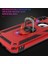 Apple iPhone Xs Max Için Kılıf Military Ring Holder Kırmızı [Apple iPhone Xs Max ile Uyumlu Kılıf - Kırmızı] 2