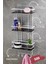 Metrashop Haus Yapışkanlı Ömür Boyu Paslanmaz Ayarlanabilir Raf Banyo Düzenleyici Şampuanlık Siyah - Beyaz Lş-03 3