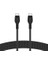 Metrashop Macbookpro, Ipadpro, GALAXYS22, Ultra, Plus - Siyah Gibi Cihazlar Için Power Delivery Pd ile Hızlı Şarj Için Boostchargepro Flex Örgülü Usb-C - Usb-C Kablosu 1m Usb-If Onaylı 2
