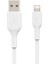 Metrashop Örgülü Lightning Kablosu (Iphone, Ipad, Airpod'lar Için Boost Charge Lightning - USB Kablosu) Mfi Sertifikalı iPhone Şarj Kablosu, Örgülü Lightning Kablosu (2 M, Beyaz) 3