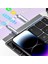 Metrashop [4'ü 1 Arada] 60W Hızlı Şarj Kablosu Çoklu Örgü Kopma Karşıtı Type C ve Lightning Cihazlar Ile Uyumlu iPhone 16 15 14 13 12 11 x 7/ Galaxy S25 S24 S23 S22 ile Uyumlu (Siyah) 3