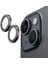 Apple iPhone 13 ile Uyumlu Alüminyum Çerçeveli Temperli Safir Metal Lens (Siyah, Apple iPhone 13) 1