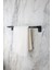 Metrashop Banyo F1 Model Paslanmaz Siyah Uzun Havluluk, Havlu Askısı 40 cm 5 Yıl Garanti 1