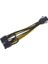 Metrashop 4302 Pci E 8 Pin (6+2) 2x Pci-E Ekran Kartı Power Çoklayıcı Kablosu 3