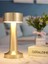 Metrashop LED Şarj Edilebilir Taşınabilir Masa Lambası - Dokunmatik Aç/kapa ve Parlaklık Ayarı, 3 Renk Seçeneği (Gold, Dalya) 3