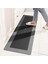 Metrashop Banyo Paspası Halısı, Süper Emici Zemin Paspası Hızlı Kuruyan Ince Banyo Paspasları Halılar Kauçuk Kaymaz Alt Duş Halıları Duş Lavabo Küvet Için 45 cm x 149 cm , Kare Koyu Gri 1