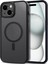 Apple iPhone 13 (6.1) ile Uyumlu Kılıf Kamera Korumalı Magsaafe Wireless Şarj Özellikli Mat Şeffaf Kılıf (Apple iPhone 13 Siyah (6.1)) 1