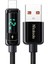 Metrashop CA-9940 Dijital Ekranlı Lightining Data-Şarj Kablosu 1.2 3A-SIYAH 1