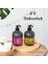 Metrashop C-527 2'li Cool Sıvı Sabunluk Seti - Mutfak-Banyo Tezgah Üstü Temizlik Seti - Antrasit Cam 425 ml 2