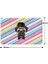 Metrashop Sevimli Tasarımlı Mikrofiber Banyo Paspası, Kaymaz Taban, Makinede Yıkanabilir (246_BPSM, 2'li Takım 40 x 60_50 x 80) 2
