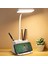 Metrashop Şarjlı Masa Lambası Dokunmatik Sıcak Renk Ayarlı Telefon Standlı Dimmer Çalışma Okuma Işığı Q108-1 1
