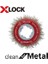 Metrashop Professional 1 x Dalgalı Tencere Fırçası Clean (Metal, X-Lock, Ø 75 Mm, Tel Kalınlığı 0,3 Mm, Çap 115 Mm, Açılı Taşlama Makinesi Aksesuarı) 2