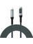 Metrashop Thunderbolt 4 Type C To Type C 240W Hızlı Şarj 8K@60Hz Görüntü Aktarımı 40GBPS Veri Transferi Pd3.1 LED Göstergeli 2 Metre Örgülü Kablo Ard-01 2