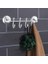 Metrashop Metal 4'lü Banyo Lavabo Vidalı Askılık Sağlam Aparat Krom Askılık Elbise Havlu Asma Askı 3