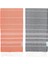 Metrashop Pamuk Extra Large (90 x 180 Cm) Peştemal Plaj Havlusu, Oeko-Tex Sertifikalı, Süper Yumuşak Deniz Havlusu, Hafif, Kum Tutmaz, Yıkanmış, Hızlı Kurur(2'li Set-Mercan_koyu Gri) 1
