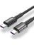Metrashop Type C Type-C Pd 60W Qc 4.0 Hızlı Şarj ve Data Kablosu Siyah 1
