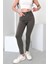Kadın Açık Haki Süper Skinny Fit Esnek Likralı Yüksek Bel Jean Kot Pantolon JENNİE-2009 4