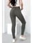 Kadın Açık Haki Süper Skinny Fit Esnek Likralı Yüksek Bel Jean Kot Pantolon JENNİE-2009 5