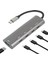 Metrashop Macbook Şarj Uyumlu Type-C Destekli 60W Pd Tüm Bilgisayarlar Için Şarj Uyumlu 5 In 1 Hub Dönüştürücü Çevirici Çoklayıcı USB Typec Girişli C268 1
