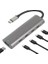 Metrashop Macbook Şarj Uyumlu Type-C Destekli 60W Pd Tüm Bilgisayarlar Için Şarj Uyumlu 5 In 1 Hub Dönüştürücü Çevirici Çoklayıcı USB Typec Girişli C268 2
