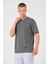 Erkek 24/1 Düz Akalite Oversize T-Shirt - Antrasit 1