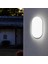 Metrashop 20W Oval Beyaz LED Nem Su Geçirmez Banyo Bahçe Balkon Tavan Duvar Lambası 6500K Beyaz Işık IP65 Dış Mekan Kullanıma Uygun 1