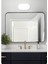 Metrashop 20W Oval Beyaz LED Nem Su Geçirmez Banyo Bahçe Balkon Tavan Duvar Lambası 6500K Beyaz Işık IP65 Dış Mekan Kullanıma Uygun 2