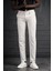 Slimfit Beli Lastikli ve Iplikli Likralı Çizgili Jogger Pantolon 1