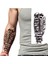 Gerçekci Yazı Model Geçici Dövme Tattoo 1