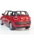 Fiat 500L 11 cm 1/38 Ölçek Diecast Metal Model Çek Bırak Araba Kırmızı 5