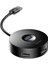 Round Box 3 In 1, Çok Fonksiyonlu Bilgisayar/telefon Hub Adaptörü, Siyah, Kablo Uzunluğu: 12 Cm, Bağlantı Sayısı: 3, Bağlantı: USB Type A 3.0'dan - USB Type A 3.0 & USB Type A 2.0,seyahat Boy 1