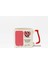 Anneler Gününe Özel Anne Tasarımlı Kırmızı D Kulp Kahve Fincanı 200 ml 1