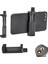 Dikey ve Yatay Açılabilir Profesyonel Fotoğraf ve Video Çekim Aparatı Kolay Taşınabilir Ergonomik (Min 5cm Max 10CM) Telefon Tutucu Tripod Başlık Aparatı (Siyah) 1