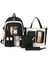 4 Parça/Set Okul Sırt Çantası - Siyah Sr2702p607ss 1