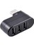 3 Port 180 Dirsek USB Hub Çoğaltıcı Çoklayıcı USB 2.0 Çoklama 1