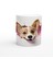 Tatlı Corgi Köpeği Kırık Duvar Efektli Baskılı Kupa Bardak 1