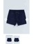 Beli Lastikli Basic Poplin Kız Çocuk Şort 1