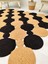 Jüt Hasır Görünümlü Desenli Modern El Örgüsü Dikdörtgen Halı Kilim 1