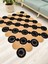 Jüt Hasır Görünümlü Desenli Modern El Örgüsü Dikdörtgen Halı Kilim 3
