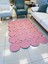 Jüt Hasır Görünümlü Desenli Modern El Örgüsü Dikdörtgen Halı Kilim 4