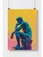 Düşünen Adam Poster Çerçevesiz Duvar Posteri 1