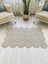 Jüt Hasır Görünümlü Desenli Modern El Örgüsü Dikdörtgen Halı Kilim 3