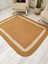 Jüt Hasır Görünümlü Desenli Modern El Örgüsü Dikdörtgen Halı Kilim 2